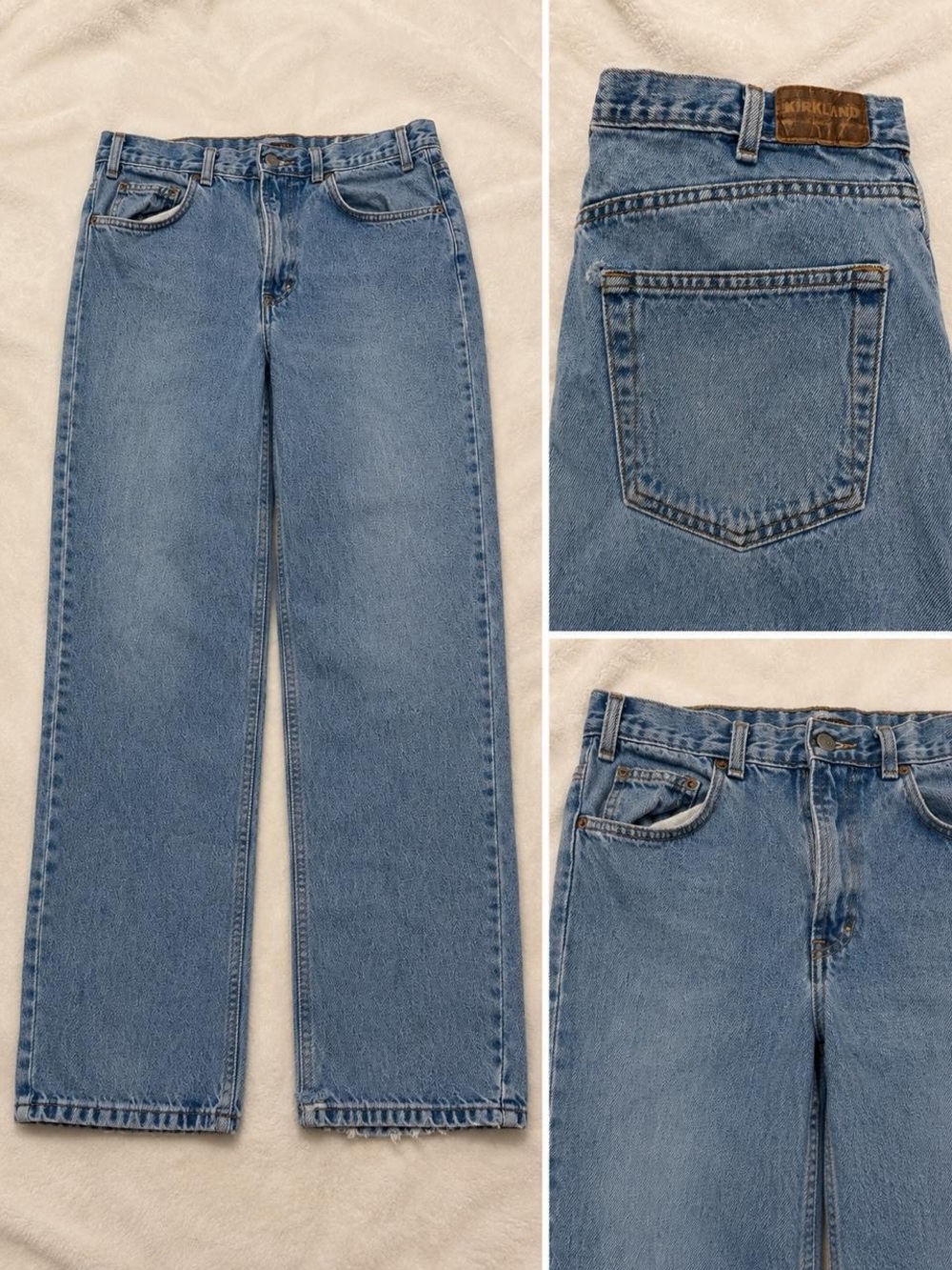 Kirklands Men's Straight Leg Light Blue Denim Jeans